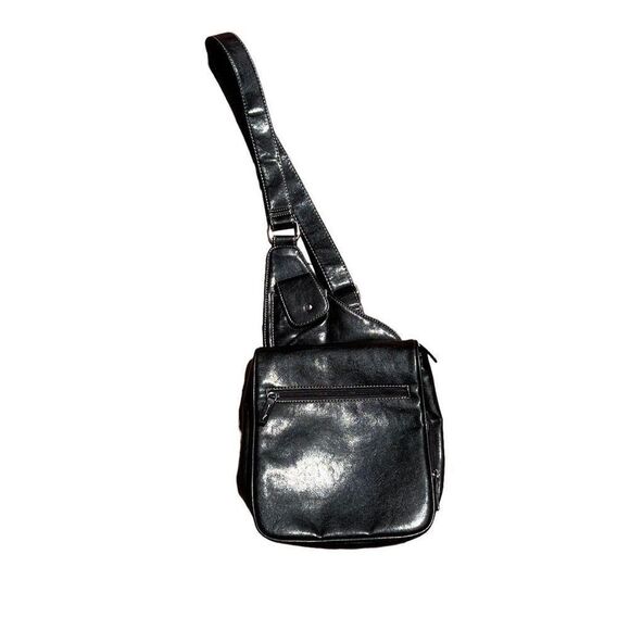 KIM ROGERS Black Crossbody Bag - Picture 1 of 9